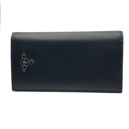 Vivienne Westwood | ヴィヴィアンウエストウッド KENT LONG WALLET WITH ZIP 二つ折り長財布 長財布 51050057 ブラック【倉吉店】
