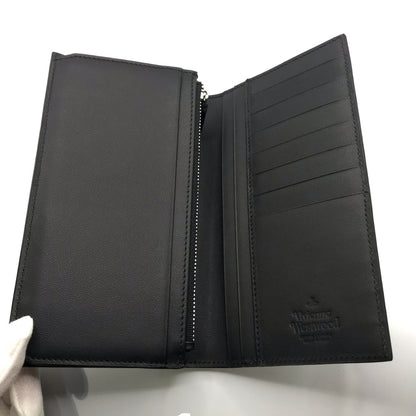 Vivienne Westwood | ヴィヴィアンウエストウッド KENT LONG WALLET WITH ZIP 二つ折り長財布 長財布 51050057 ブラック【倉吉店】