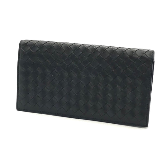 BOTTEGA VENETA | ボッテガヴェネタ イントレチャート 二つ折り札入れ 札入れ 356011 ダークネイビー【倉吉店】