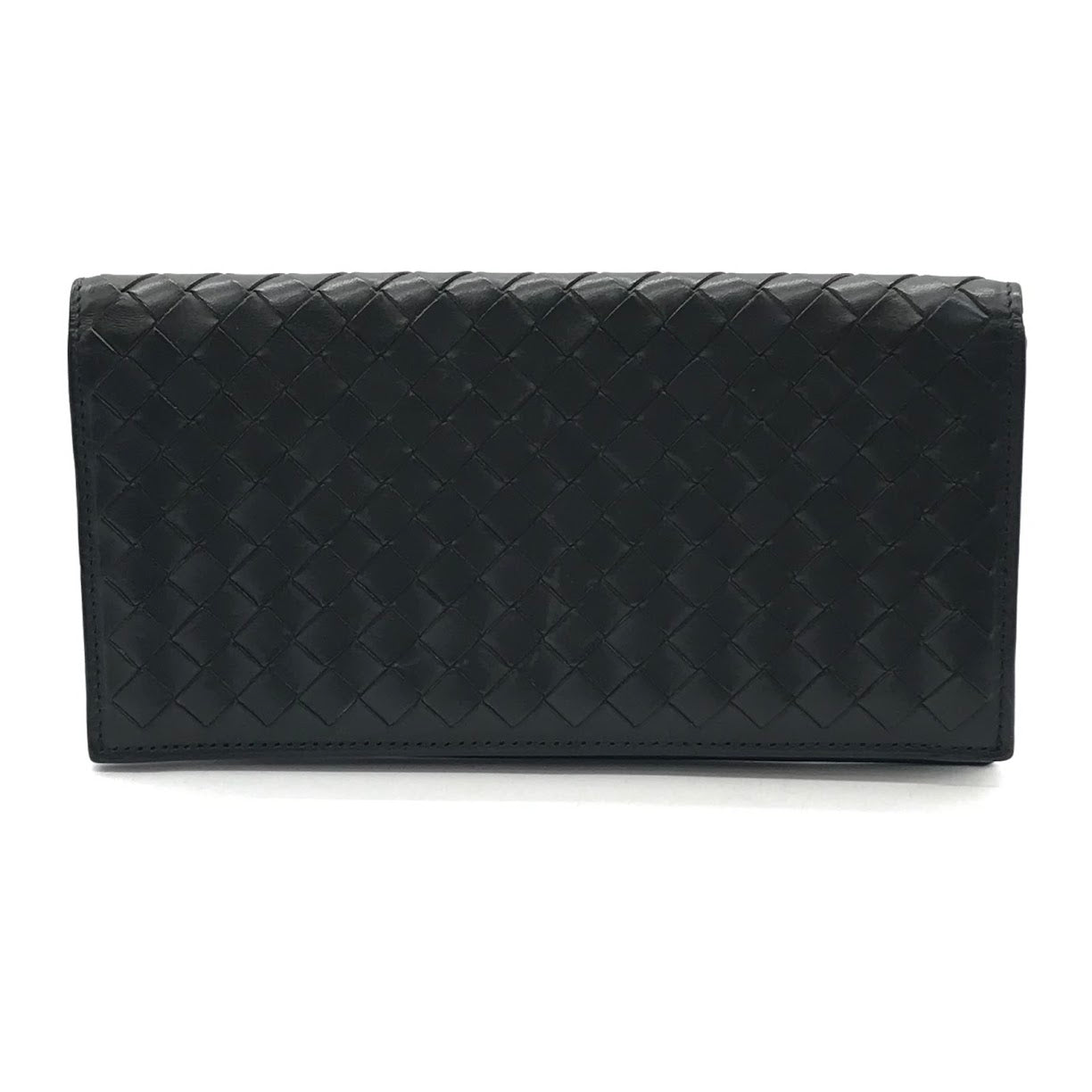 BOTTEGA VENETA | ボッテガヴェネタ イントレチャート 二つ折り札入れ 札入れ 356011 ダークネイビー【倉吉店】