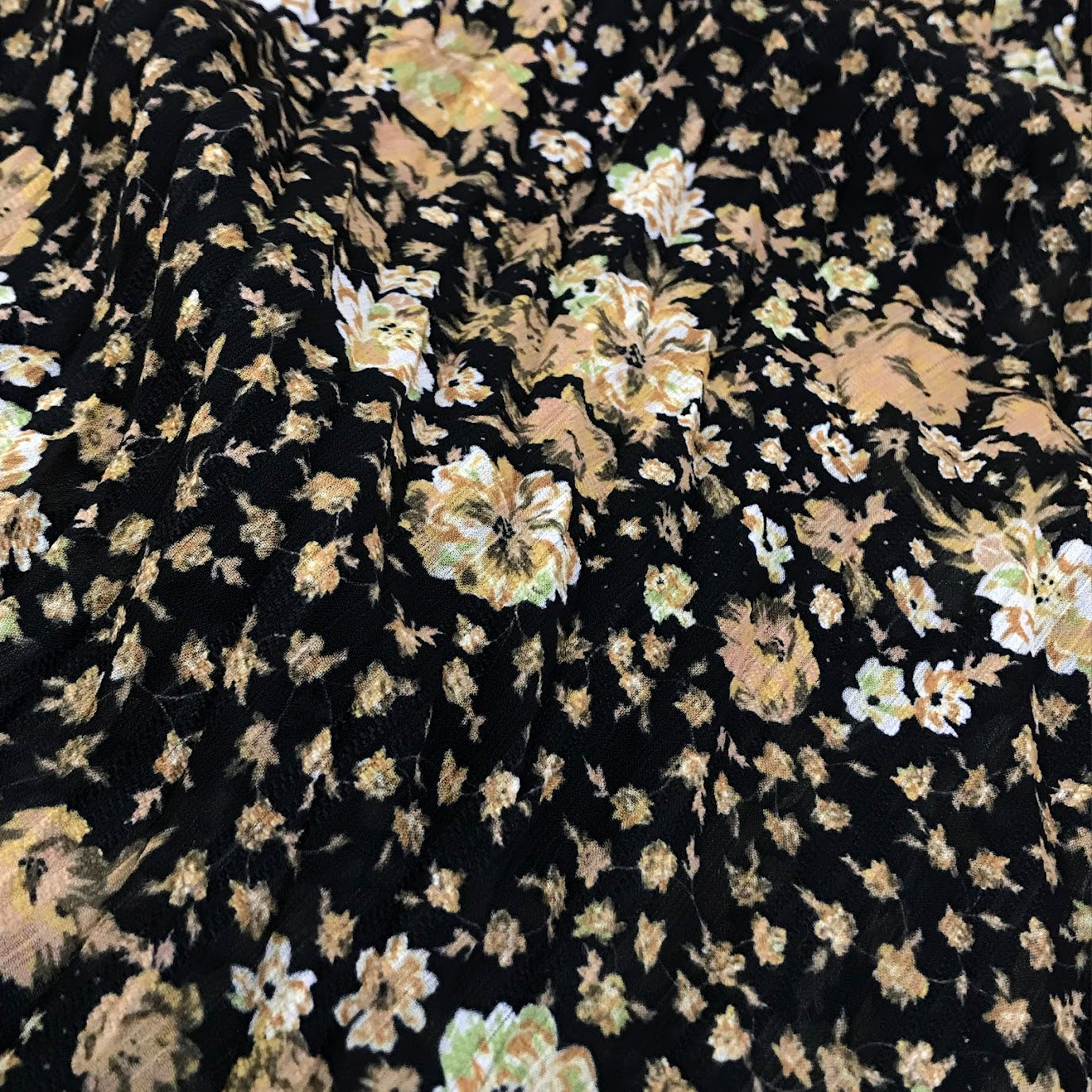CELFORD | セルフォード ランダムフラワープリントスカート ロングスカート CWFS204005 ブラック サイズ：36【倉吉店】