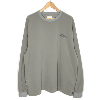 Stripes For Creative｜ストライプフォークリエイティブ　BASIC FLEECE 長袖トップス その他トップス カーキグリーン サイズ：L【倉吉店】