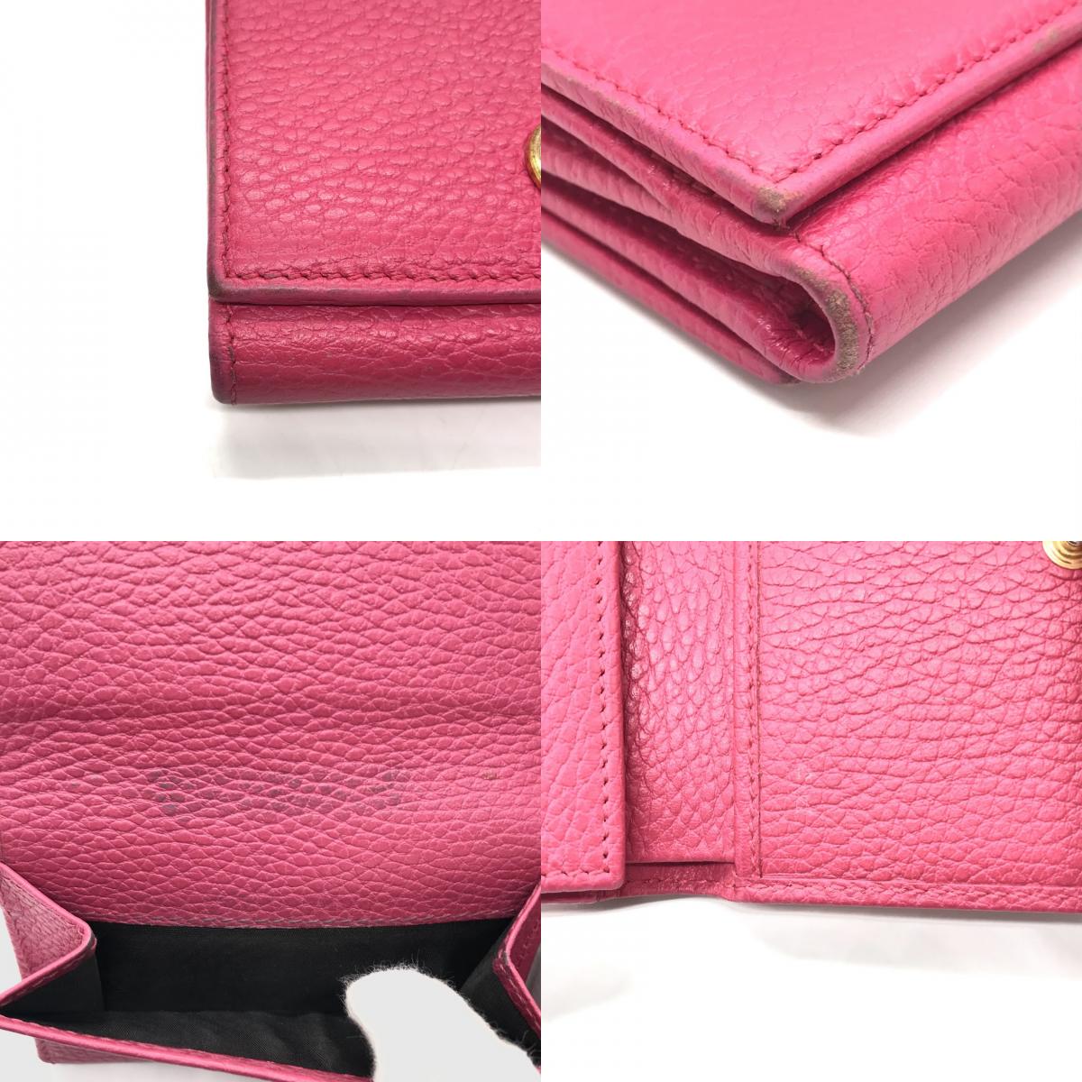 GUCCI | グッチ 3つ折り財布 三つ折り財布 474746 ピンク【倉吉店】