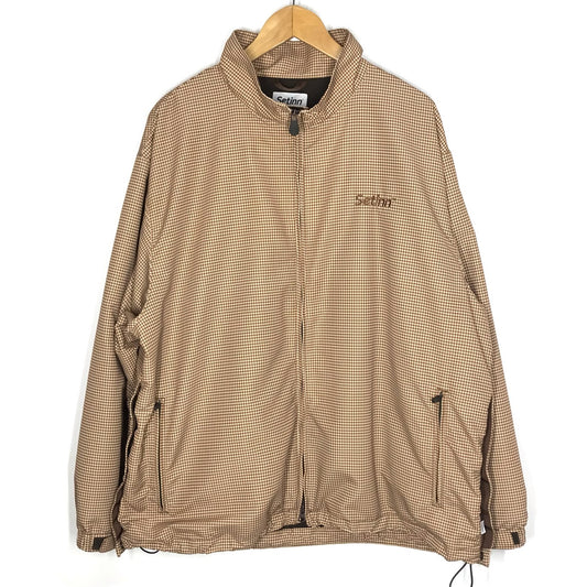 Setinn｜セットイン　Ballperson Jacket ナイロンジャケット ギンガムチェック ブラウン サイズ：XL【倉吉店】