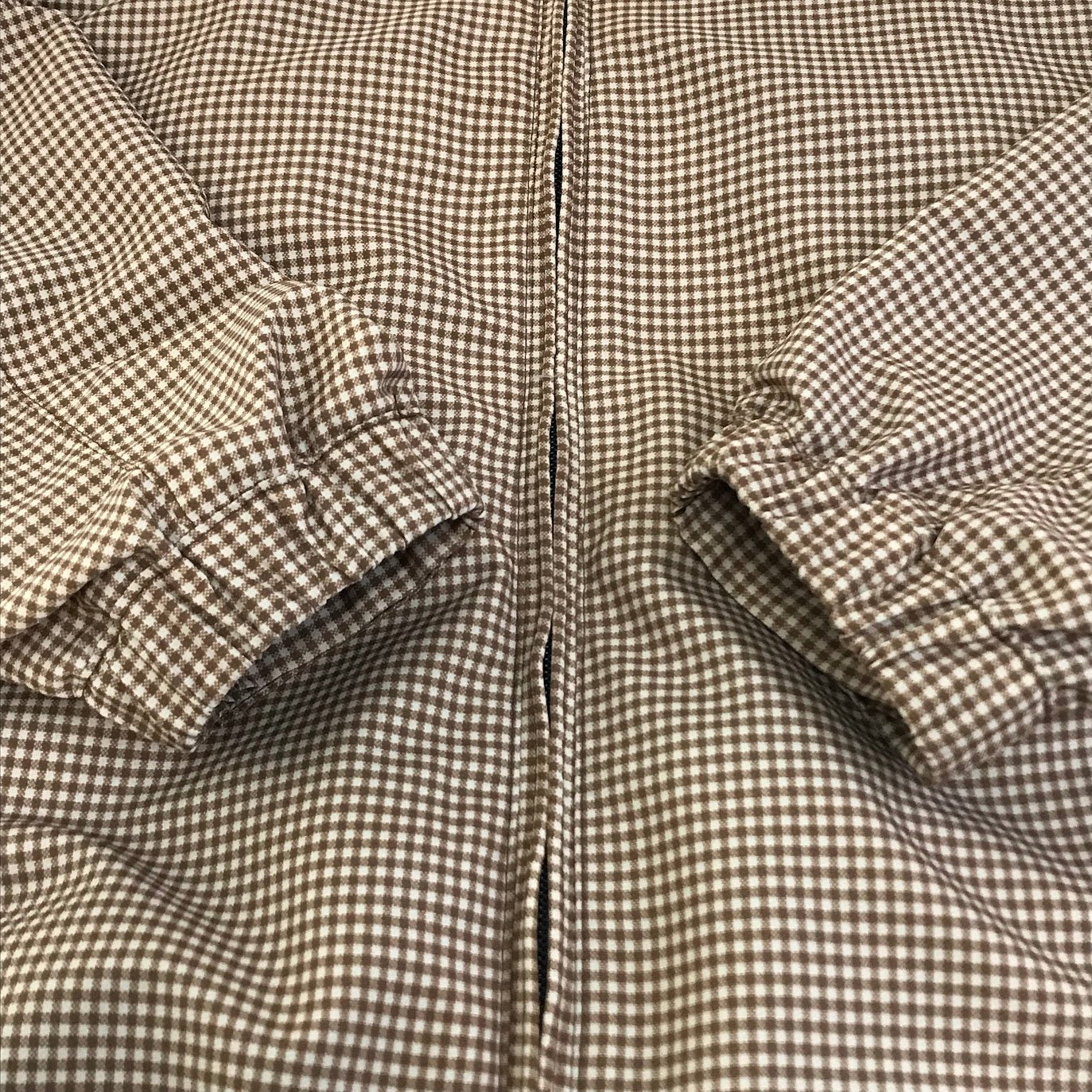 Setinn｜セットイン　Ballperson Jacket ナイロンジャケット ギンガムチェック ブラウン サイズ：XL【倉吉店】