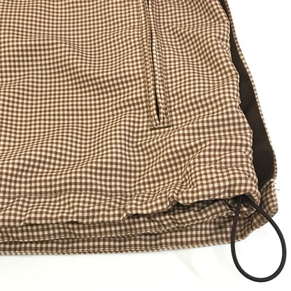 Setinn｜セットイン　Ballperson Jacket ナイロンジャケット ギンガムチェック ブラウン サイズ：XL【倉吉店】