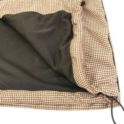 Setinn｜セットイン　Ballperson Jacket ナイロンジャケット ギンガムチェック ブラウン サイズ：XL【倉吉店】