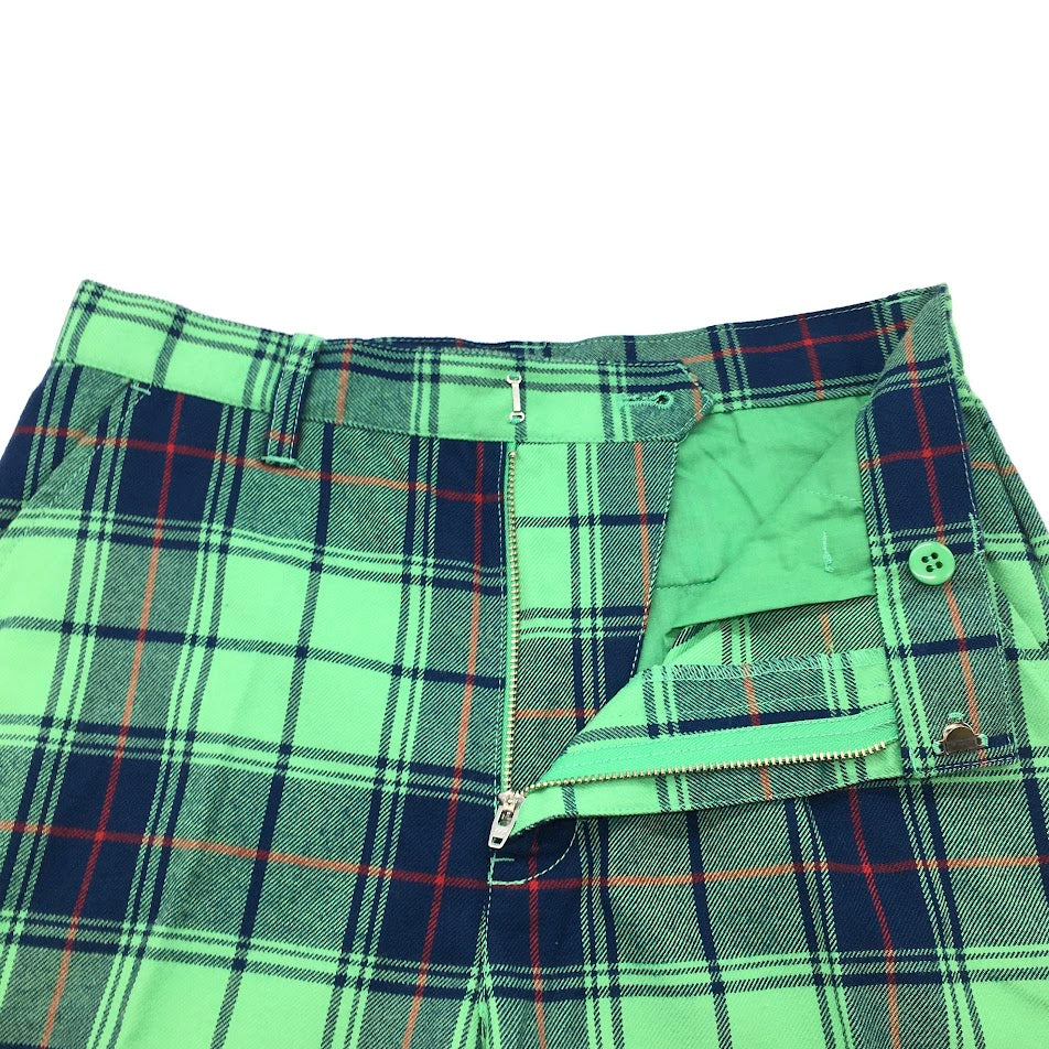 X-girl | エックスガール PLAID SLIM PANTS パンツ 05183614 チェック柄 グリーン系 サイズ：1【倉吉店】
