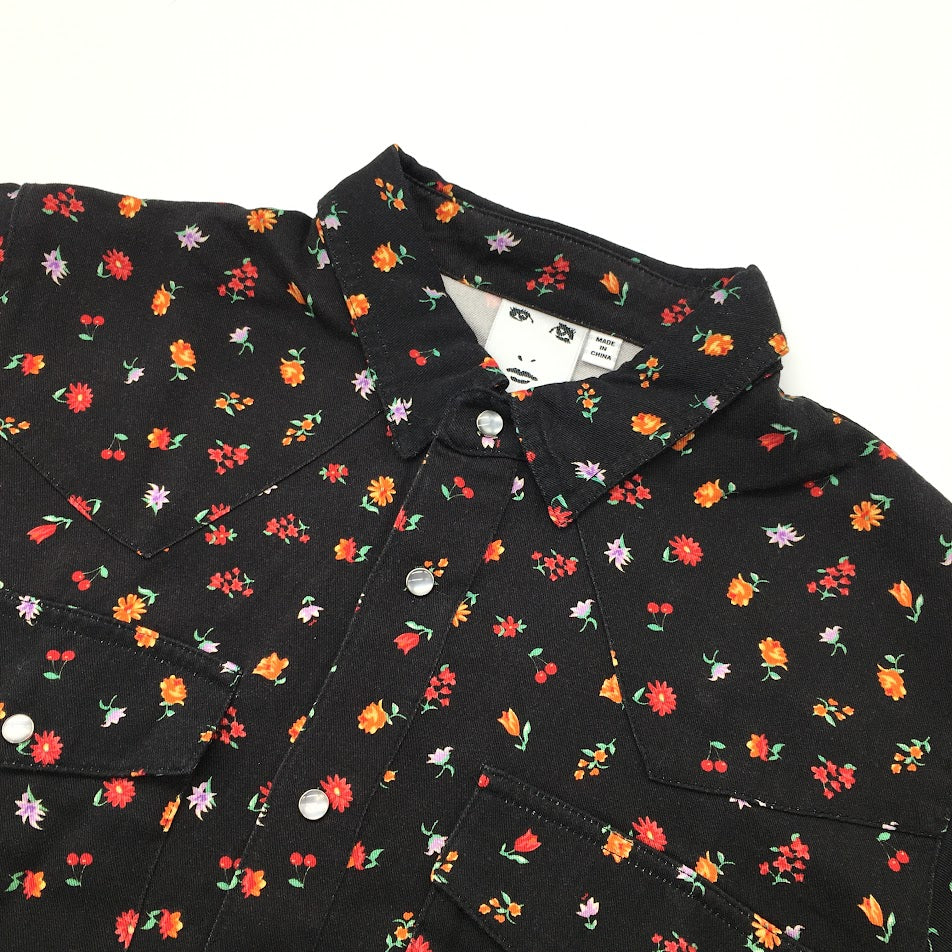 X-girl | エックスガール FLORAL WESTERN SHIRT 長袖シャツ 105201014003 花柄 サイズ：1【倉吉店】