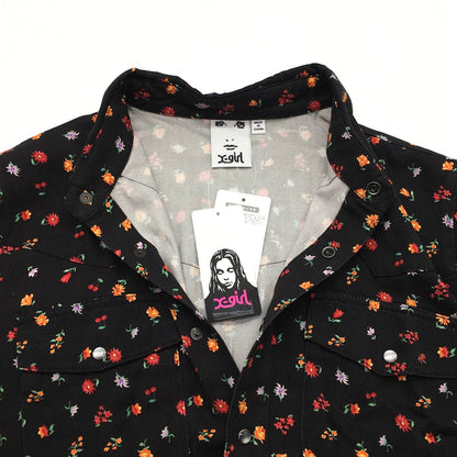 X-girl | エックスガール FLORAL WESTERN SHIRT 長袖シャツ 105201014003 花柄 サイズ：1【倉吉店】