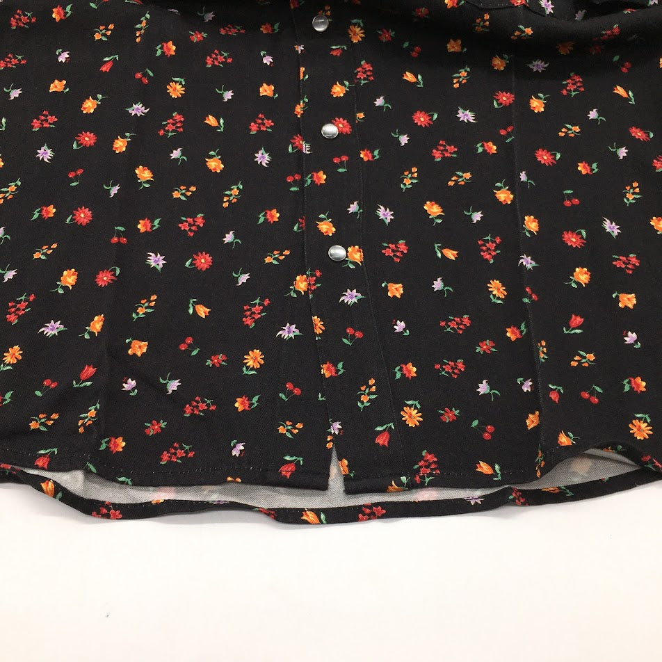 X-girl | エックスガール FLORAL WESTERN SHIRT 長袖シャツ 105201014003 花柄 サイズ：1【倉吉店】