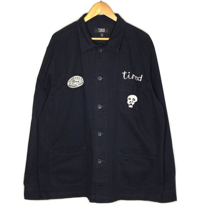 TIRED SKATEBORDS｜タイレッド スケートボード　WOBBLES CHORE JACKET カバーオール その他アウター ダークネイビー サイズ：L【倉吉店】