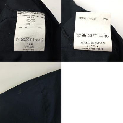 VOAAOV｜ヴォアーブ　サイドスリットロングシャツ 長袖シャツ VOSH-C02A ダークネイビー サイズ：1【倉吉店】