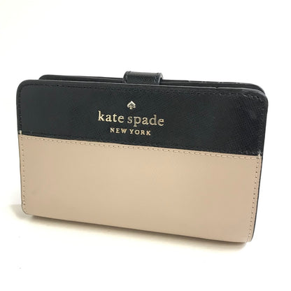 kate spade NEW YORK | ケイトスペードニューヨーク ステイシー ミディアムウォレット 二つ折り財布 WLR00124 ベージュ【倉吉店】