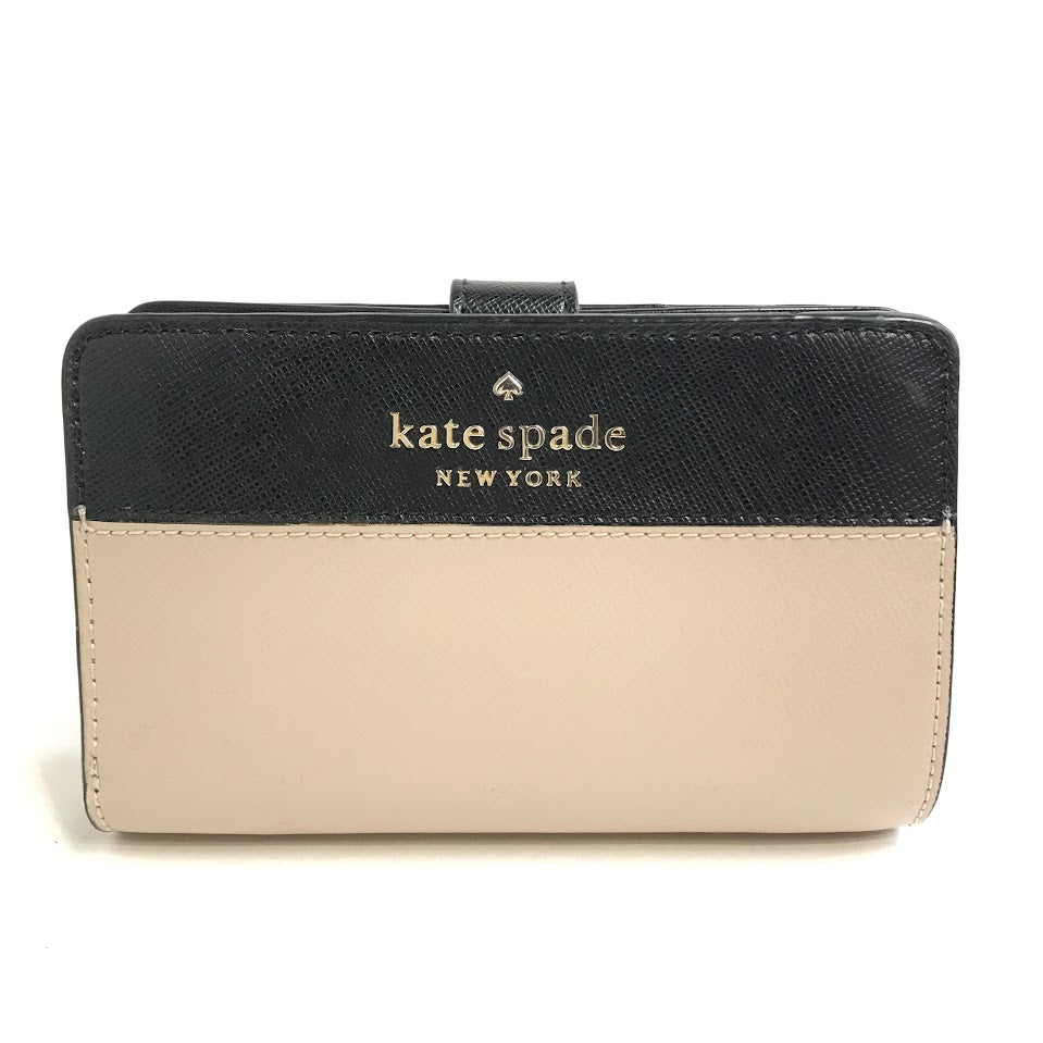 kate spade NEW YORK | ケイトスペードニューヨーク ステイシー ミディアムウォレット 二つ折り財布 WLR00124 ベージュ【倉吉店】