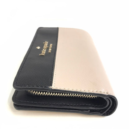 kate spade NEW YORK | ケイトスペードニューヨーク ステイシー ミディアムウォレット 二つ折り財布 WLR00124 ベージュ【倉吉店】