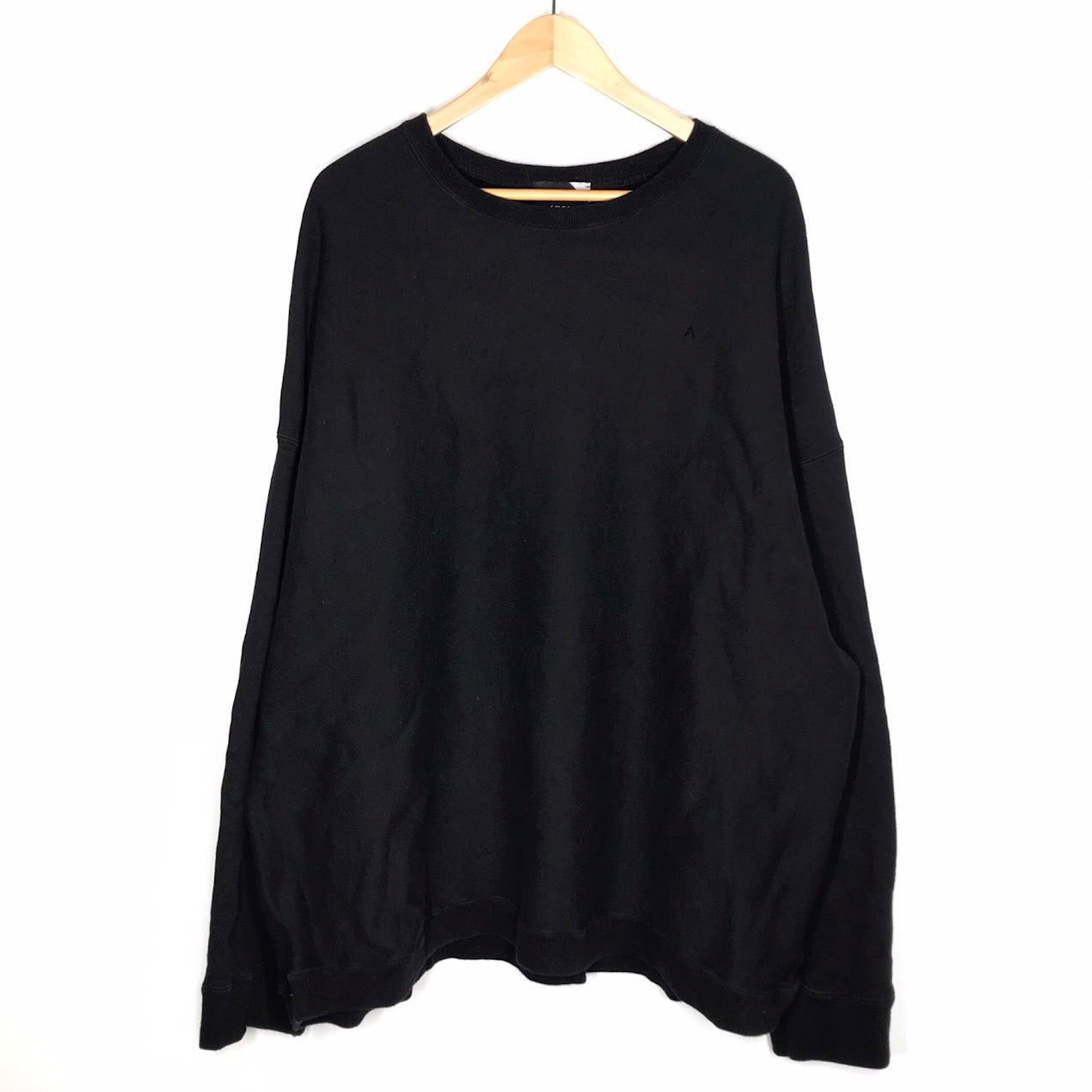 ATON | エイトン SUVIN GARMENT DYE CREWNECK PULLOVER スウェット 6923077 ブラック【倉吉店】