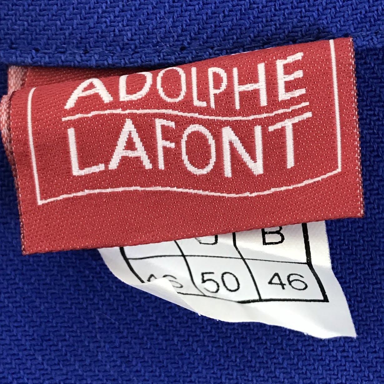 ADOLPHE LAFONT（アドルフラフォン）企業ロゴ入り カバーオール ブルー サイズ：46【倉吉店】