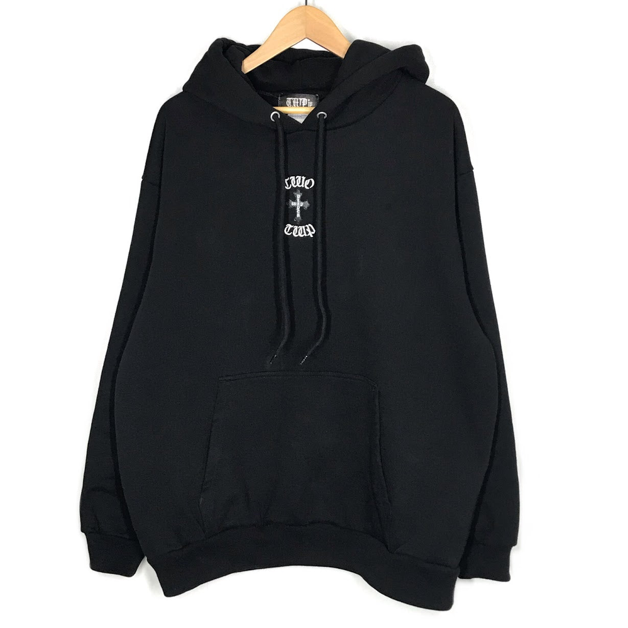 TWO WAY PLAYER｜ツー ウェイ プレーヤー　T.W.Pcross リフレクタープリント hoodie プルオーバーパーカー パーカー ブラック サイズ：XL【倉吉店】