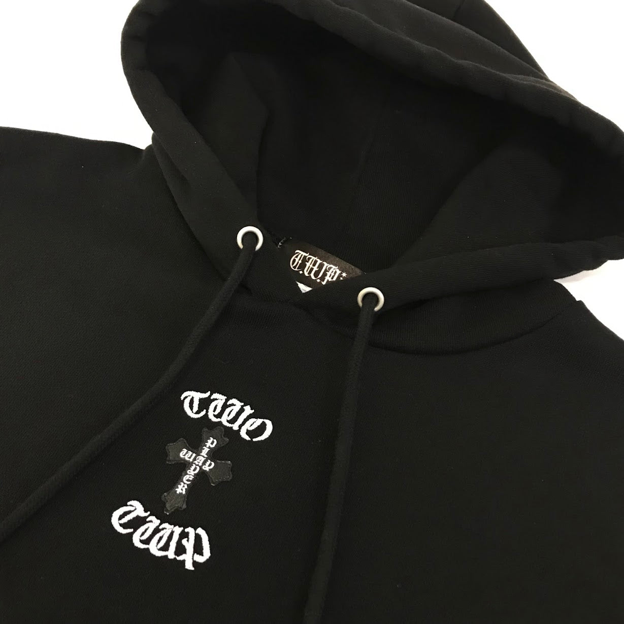TWO WAY PLAYER｜ツー ウェイ プレーヤー　T.W.Pcross リフレクタープリント hoodie プルオーバーパーカー パーカー ブラック サイズ：XL【倉吉店】