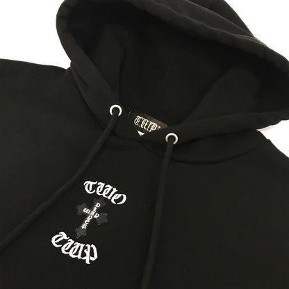 TWO WAY PLAYER｜ツー ウェイ プレーヤー　T.W.Pcross リフレクタープリント hoodie プルオーバーパーカー パーカー ブラック サイズ：XL【倉吉店】