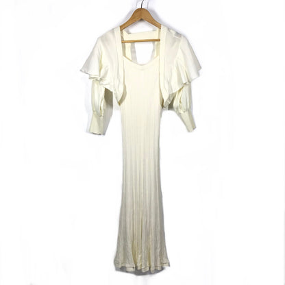 Her lip to｜ハーリップトゥ　Spring Ribbed Knit Dress Set ワンピース セットアップ 1221205036 アイボリー サイズ：M【倉吉店】