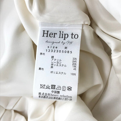 Her lip to｜ハーリップトゥ　Spring Ribbed Knit Dress Set ワンピース セットアップ 1221205036 アイボリー サイズ：M【倉吉店】