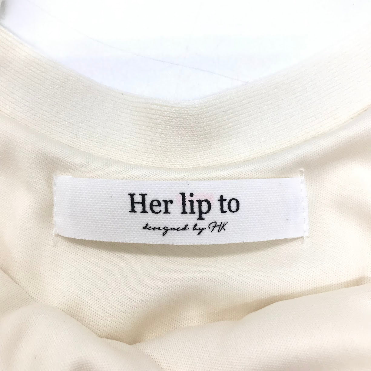 Her lip to｜ハーリップトゥ　Spring Ribbed Knit Dress Set ワンピース セットアップ 1221205036 アイボリー サイズ：M【倉吉店】