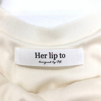 Her lip to｜ハーリップトゥ　Spring Ribbed Knit Dress Set ワンピース セットアップ 1221205036 アイボリー サイズ：M【倉吉店】