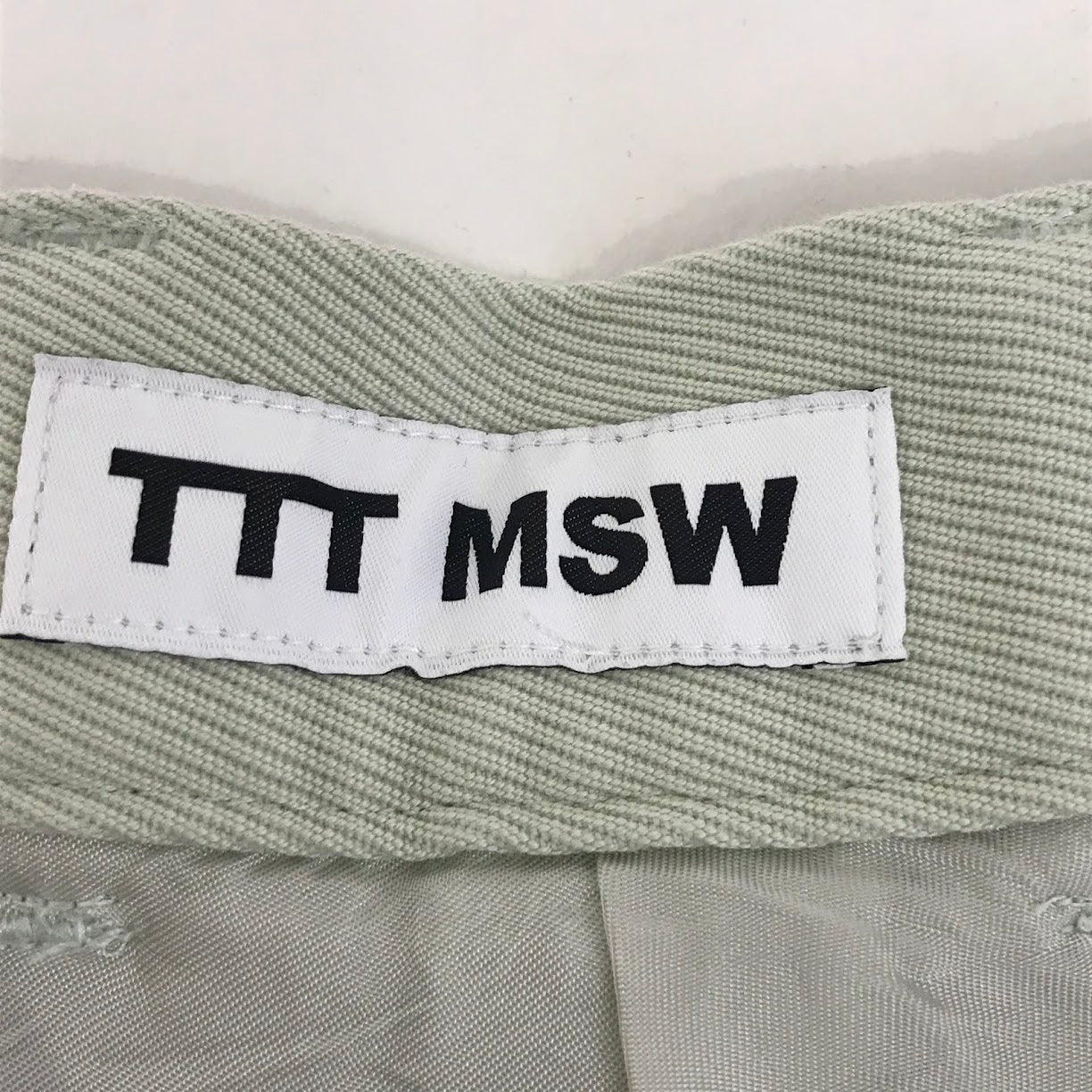 TTT MSW | ティー Wool Tapered Slacks ウールテーパードスラックス パンツ TTT-2021AW-PT04 グリーン サイズ：L【倉吉店】