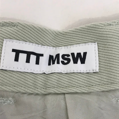 TTT MSW | ティー Wool Tapered Slacks ウールテーパードスラックス パンツ TTT-2021AW-PT04 グリーン サイズ：L【倉吉店】