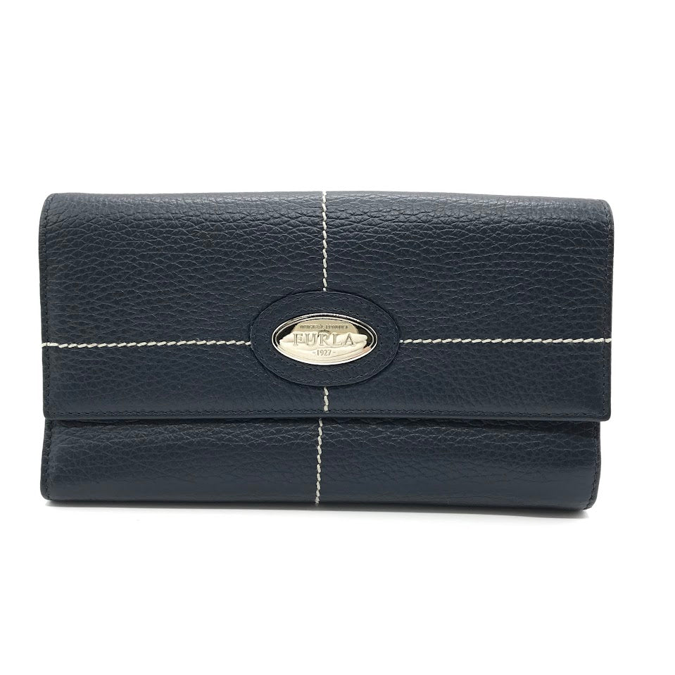 Furla | フルラ 三つ折り長財布 長財布 ネイビー【倉吉店】