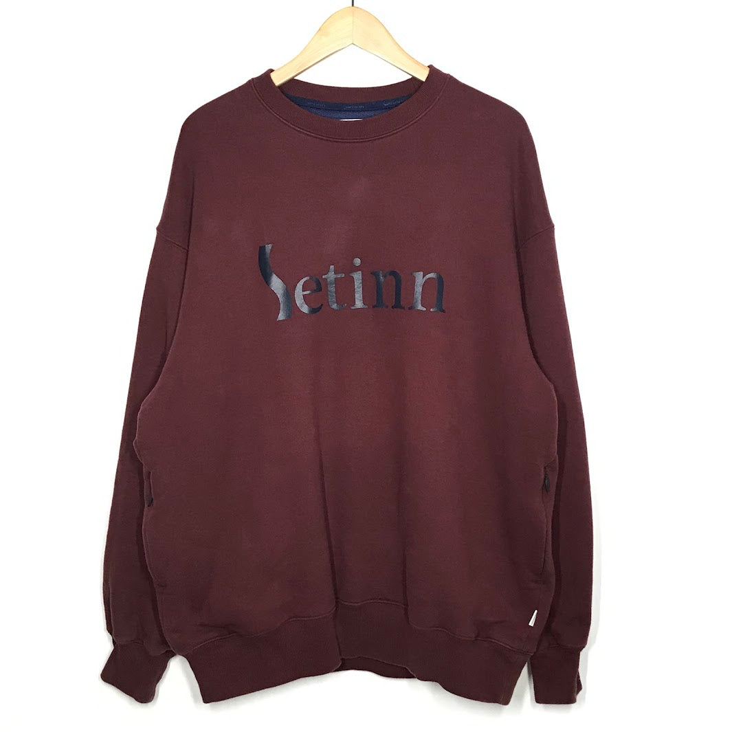 Setinn(セットイン)　Tour Crew Sweat スウェット 86-13-0132-142 ボルドー/バーガンディー サイズ：XL【倉吉店】