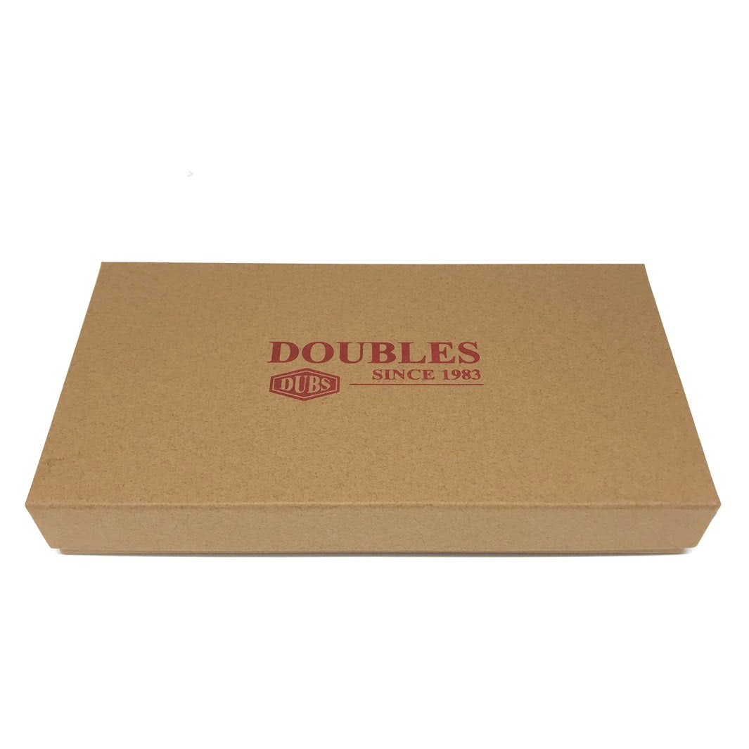 DOUBLES | ダブルス ゴート革 二つ折り長財布 長財布 DOV-7753 ブラック【倉吉店】