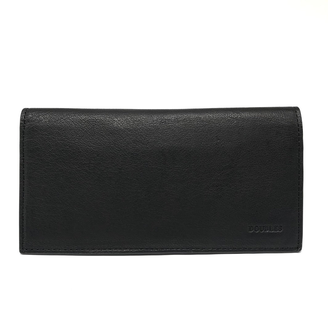 DOUBLES | ダブルス ゴート革 二つ折り長財布 長財布 DOV-7753 ブラック【倉吉店】