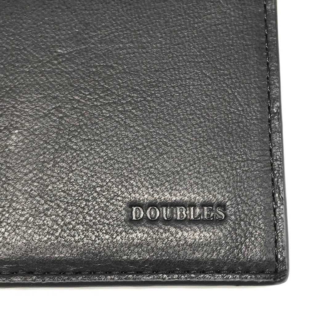 DOUBLES | ダブルス ゴート革 二つ折り長財布 長財布 DOV-7753 ブラック【倉吉店】