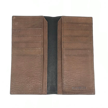DOUBLES | ダブルス ゴート革 二つ折り長財布 長財布 DOV-7753 ブラック【倉吉店】