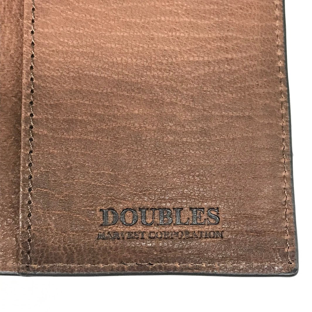 DOUBLES | ダブルス ゴート革 二つ折り長財布 長財布 DOV-7753 ブラック【倉吉店】
