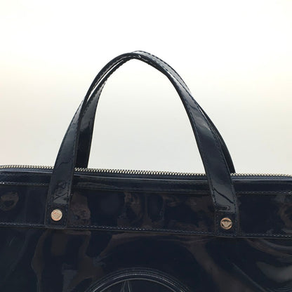 ARMANI JEANS | アルマーニ・ジーンズ エナメルバッグ 2wayバッグ ショルダーバッグ ネイビー【倉吉店】