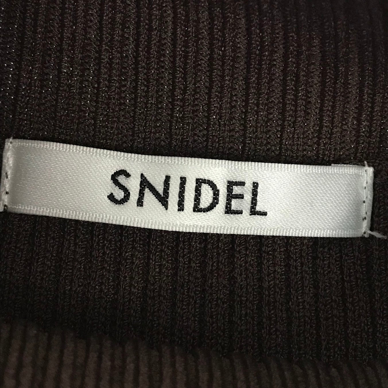snidel | スナイデル ニットベストコンビボリュームワンピース ワンピース SWNO224111 ブラウン【倉吉店】