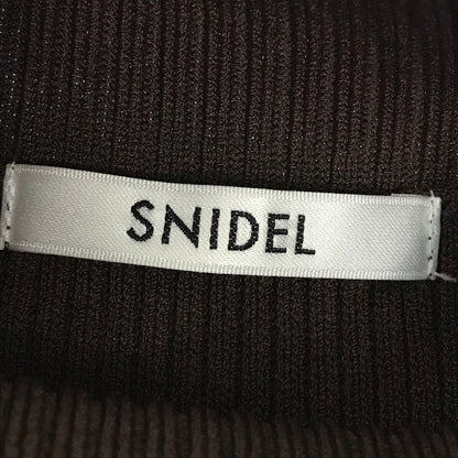 snidel | スナイデル ニットベストコンビボリュームワンピース ワンピース SWNO224111 ブラウン【倉吉店】