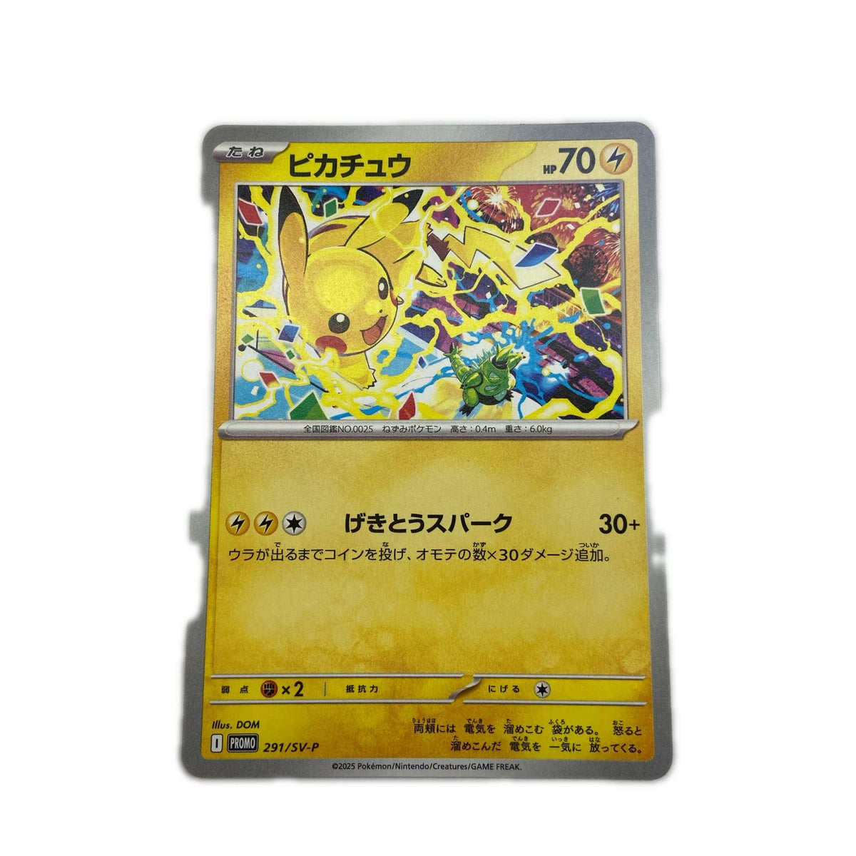 【倉吉店】 中古 トレーディングカード PR チャンピオンシップシリーズ2026 開幕記念キャンペーン 291/SV-P ピカチュウ -【362】
