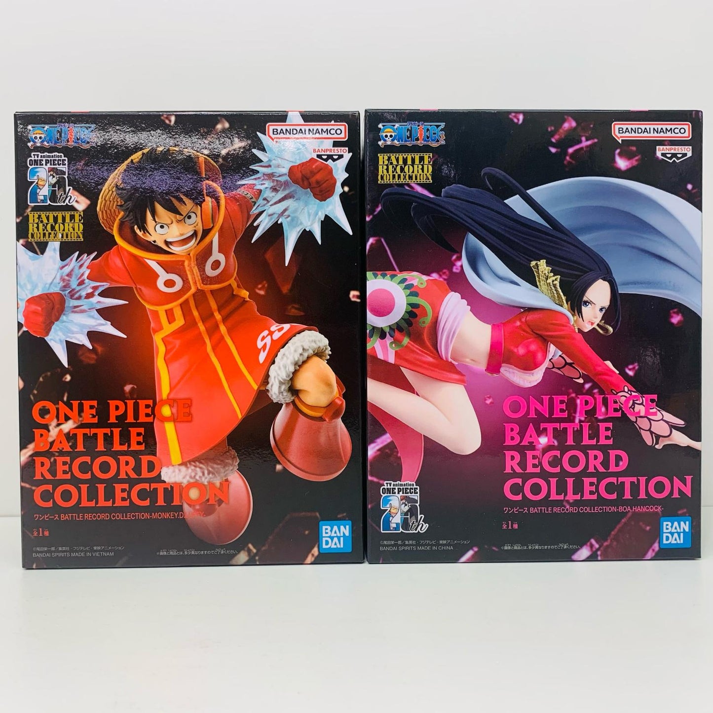 【中古】 BATTLE RECORD COLLECTION ワンピース ルフィ＆ハンコック【フィギュア】
