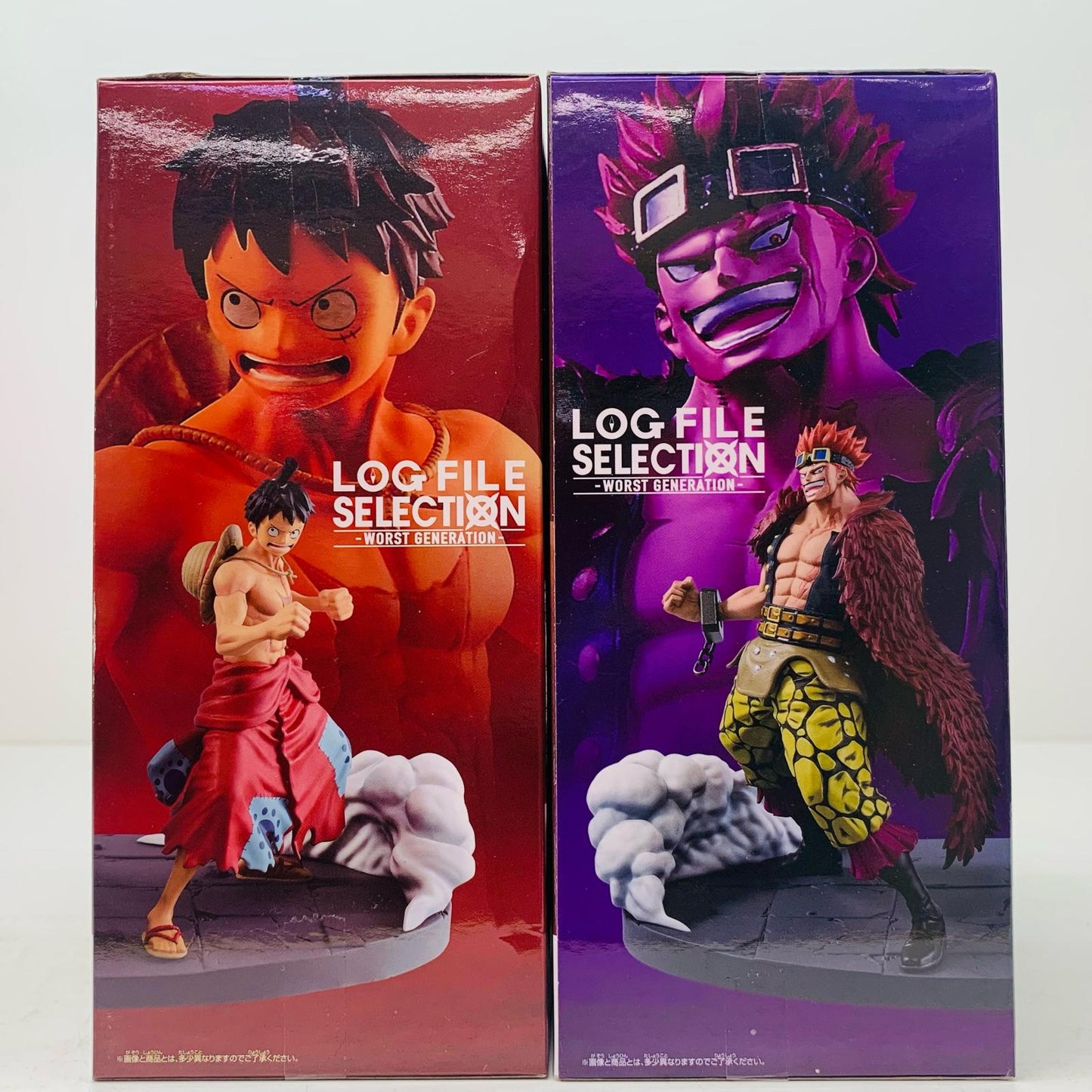 【中古】 LOGFILMSELECTIONワンピースルフィ＆キッドルフィ＆キッド【フィギュア】