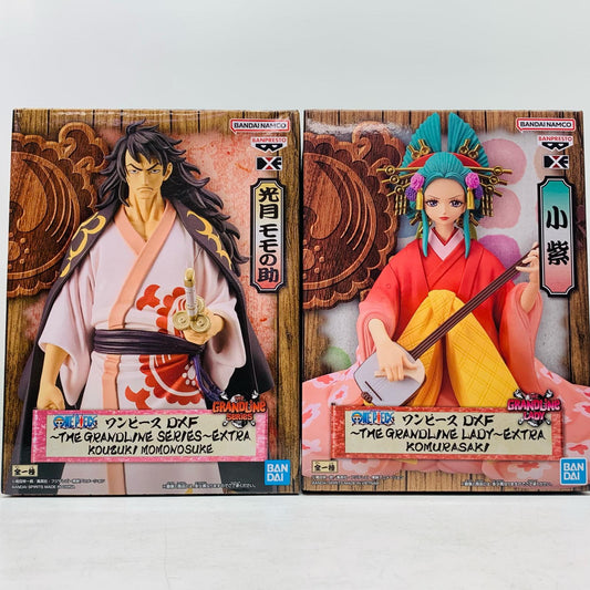 【中古】 THE GRAND LINE EXTRA ワンピース モモの助＆小紫【フィギュア】