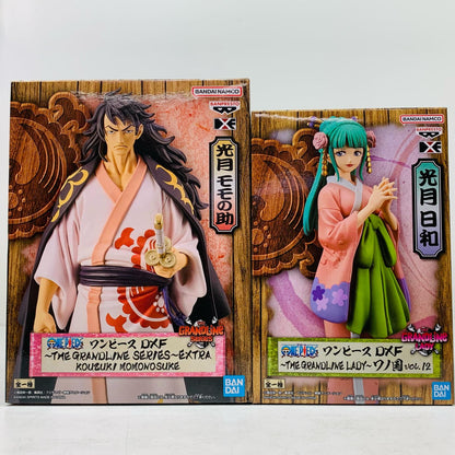 【中古】 THE GRAND LINE ワンピース 光月モモの助＆日和【フィギュア】