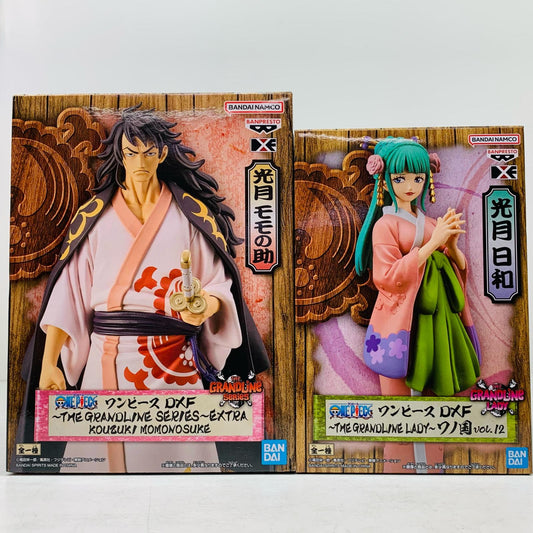 【中古】 THE GRAND LINE ワンピース 光月モモの助＆日和【フィギュア】