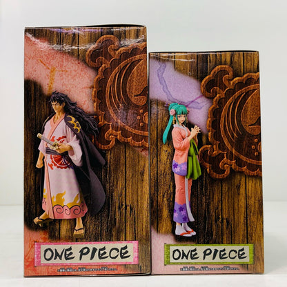 【中古】 THE GRAND LINE ワンピース 光月モモの助＆日和【フィギュア】