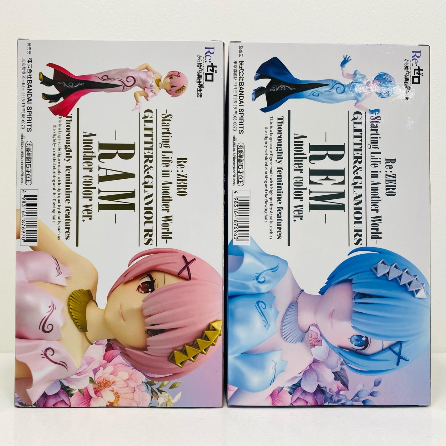 【中古】 GLITTER&GLAMOURUS Another color レム&ラム【フィギュア】