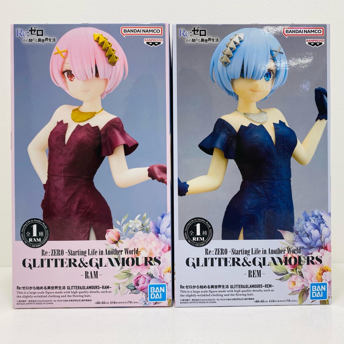 【中古】 GLITTER&GLAMOURUS レム&ラム【フィギュア】